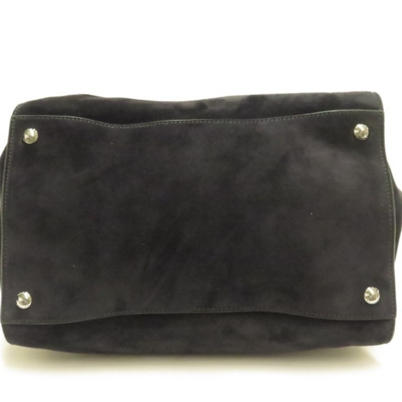 Prada Twin Pocket Tote Bag Black Suede - Picture 4 of 8